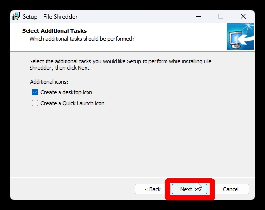 File Shredder のインストール方法４